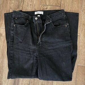 Abercrombie ankle straight high rise jeans